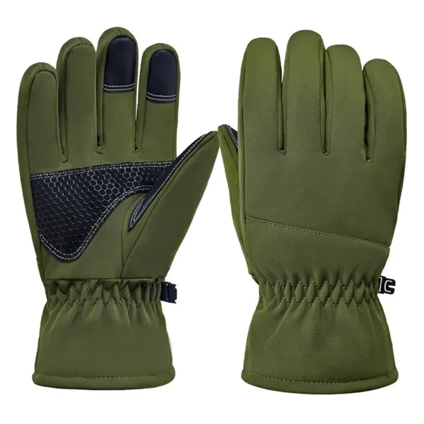 Five-Finger Waterproof Ski Gloves with Touchscreen