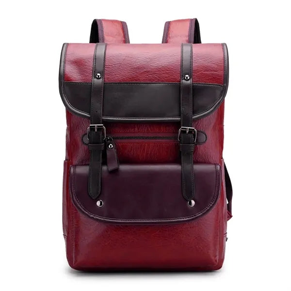 Leather Laptop Backpack