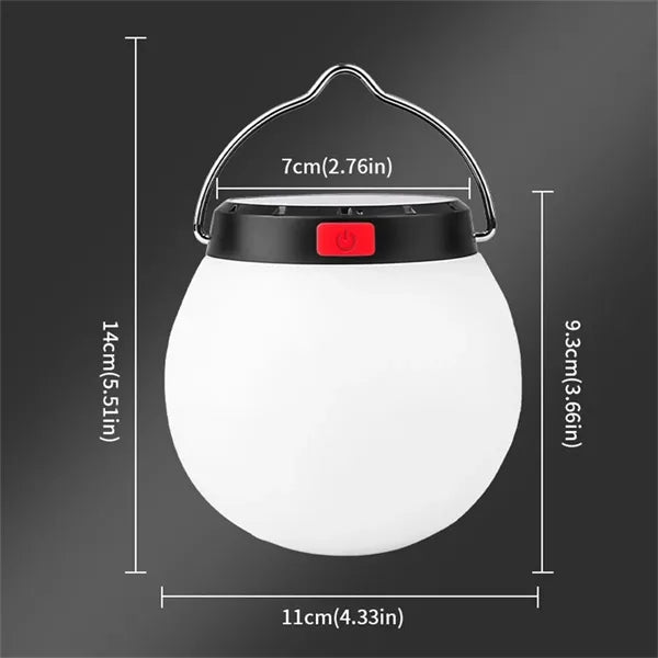 Solar Lantern Portable Rechargeable Camping Emergency Light