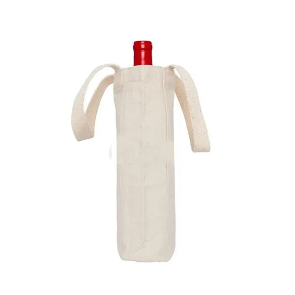 10 Oz Cotton Canvas Wine Tote Bag