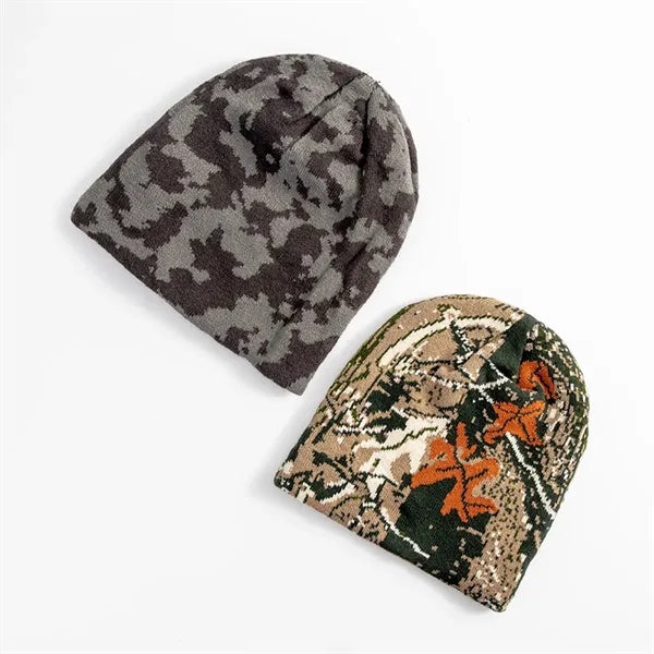 Jacquard Knit Unisex Beanie Cap