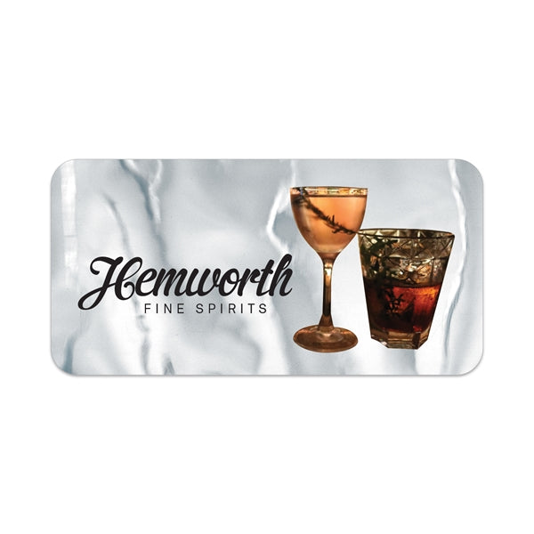 Rectangle Sticker w/ Round Corners (1"x2") Digital