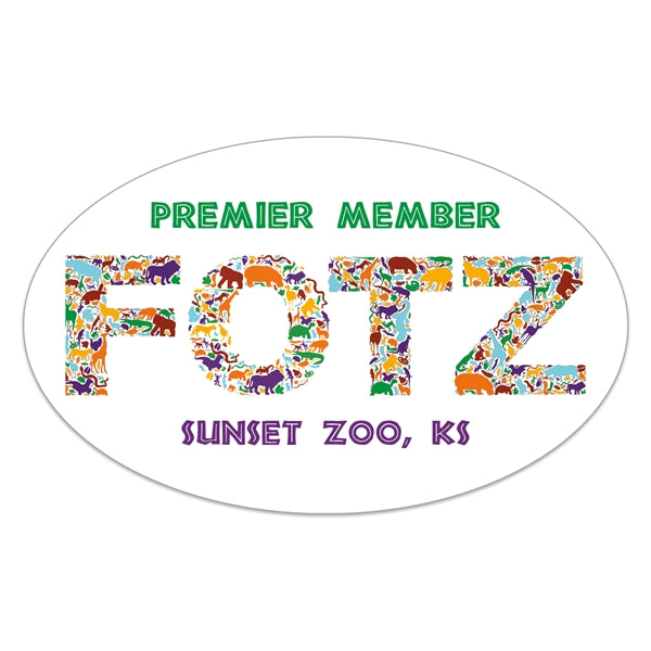 Oval Sticker (2 1/2"x4") Digital