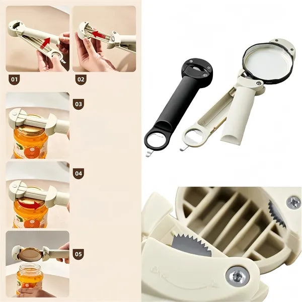 Multifunctional Retractable Jar Opener