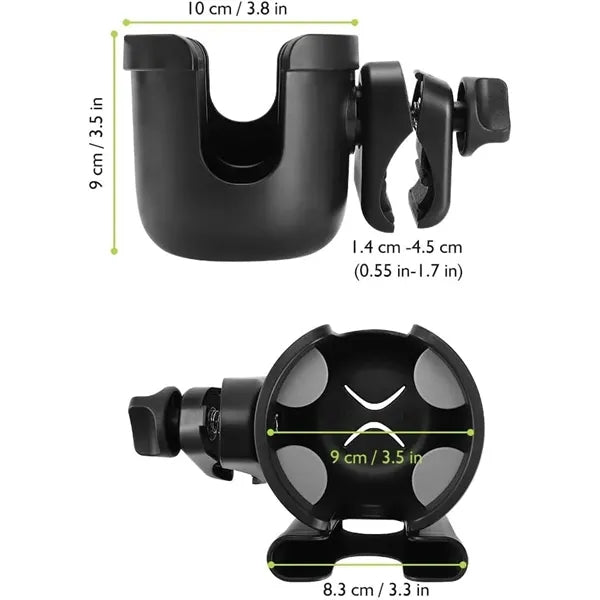 2 in 1 Stroller Wheelchair Cup & Phone Holder