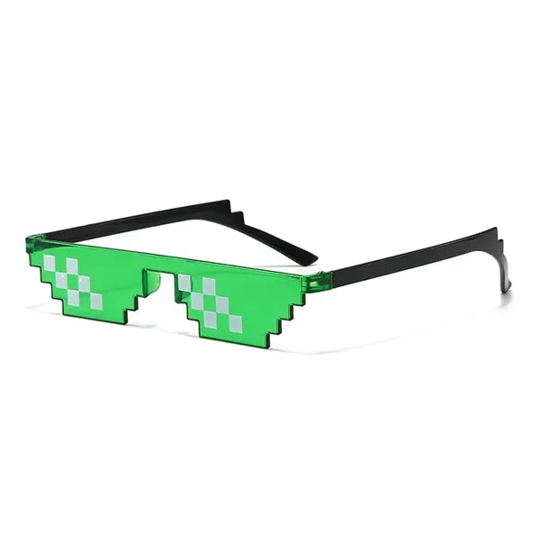 Narrow Pixel Mosaic Sunglasses