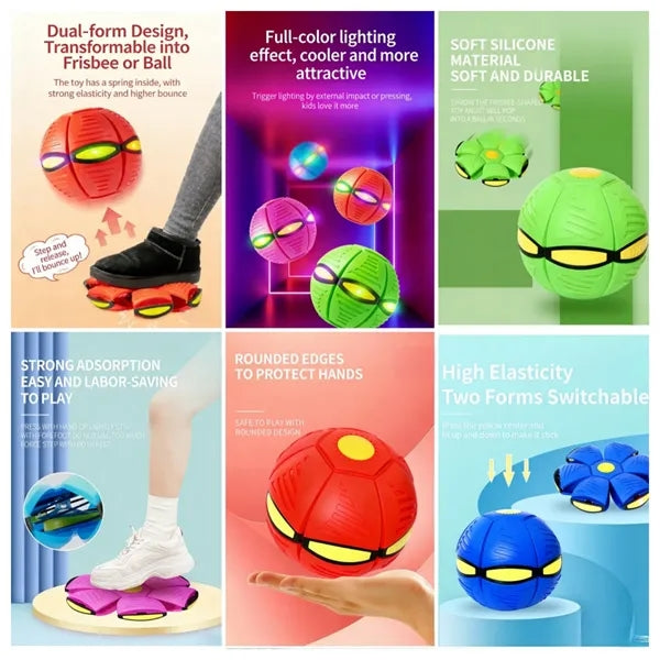 6-Light UFO Stomp & Squeeze Stress Ball