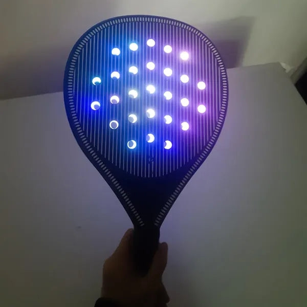 Outdoor Beach Paddle Tennis Set 2 Rackets Ball Bag with LED