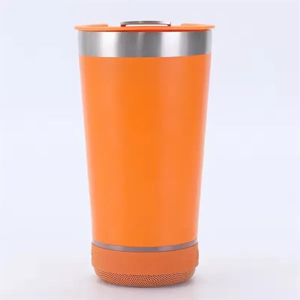 16oz Stainless Steel Tumbler with Music Speaker
