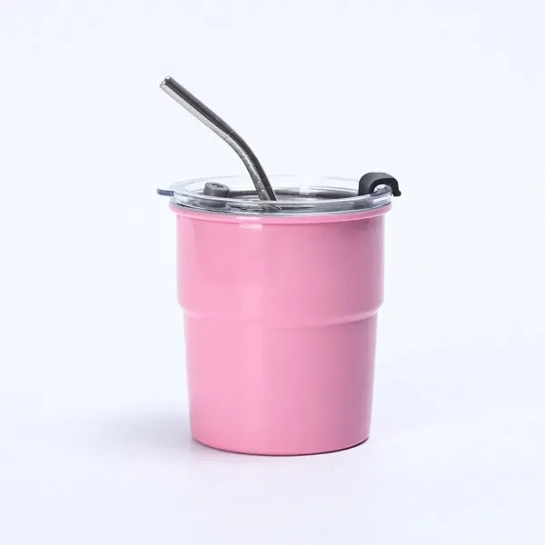 304 Stainless Steel Insulated Cup With Straw