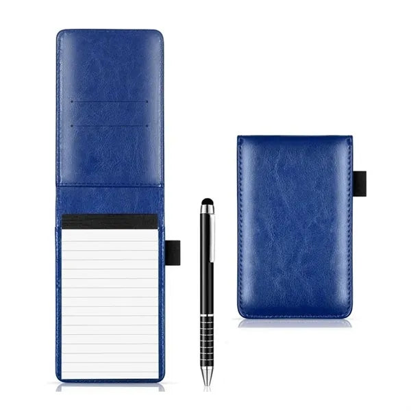A7 Leather Pocket Notepad Holder & Pen Set