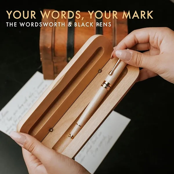 Wood Pen Rollerball Pen Box Gift Set