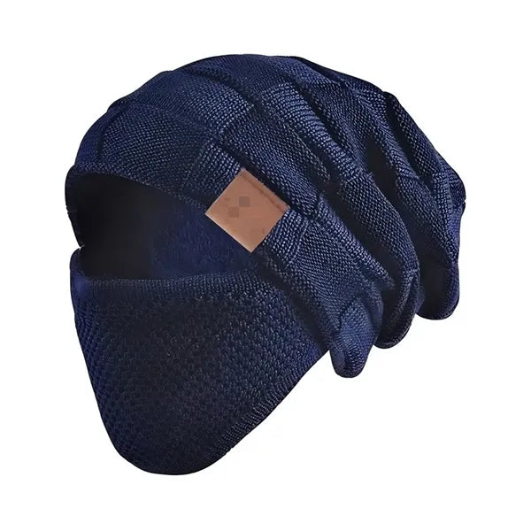 Beanie Hat for Men and Women with Face Cover