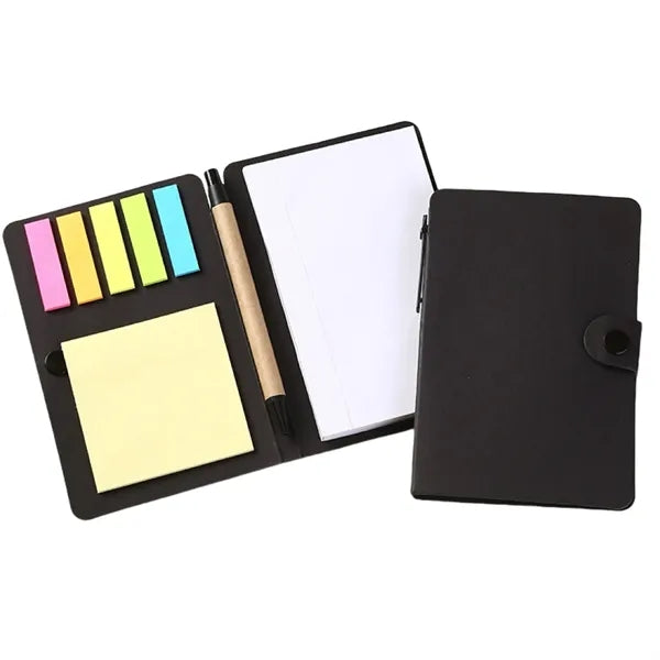Professional Button-Close Steno Notebook and Pen Combo