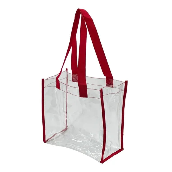 Clear and Transparent Black Tote Bag