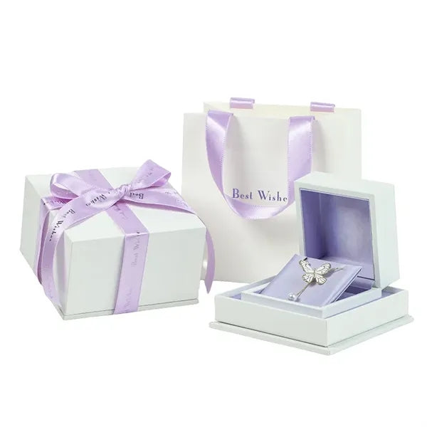 Magnetic Flip-Top Handle Gift Box w/ Inner Jewelry Case
