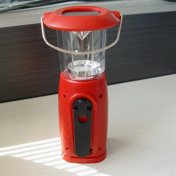 Solar Hand Crank Dynamo LED Camping Emergency Lantern