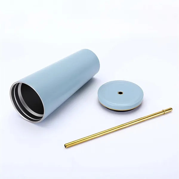 25 oz Insulated Tumbler with Lid and Straw