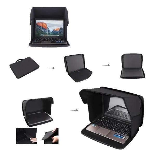 Foldable Laptop Sun Shade Privacy Cover