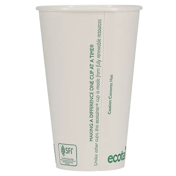16 oz Eco-Friendly Paper Cup - White - Tradition