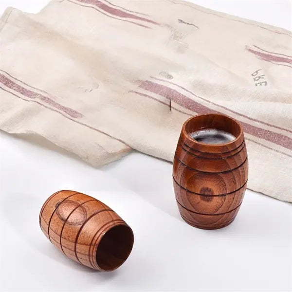 Wooden Barrel Shaped Beer Mug