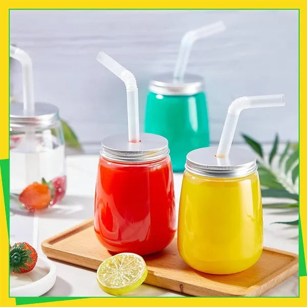 Transparent Disposable Beverage Storage Bottles