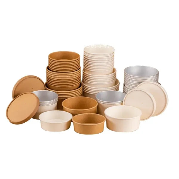 Paper Soup Containers with Lids