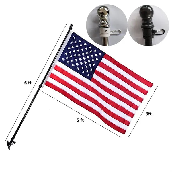 American Flag Kit With Poles