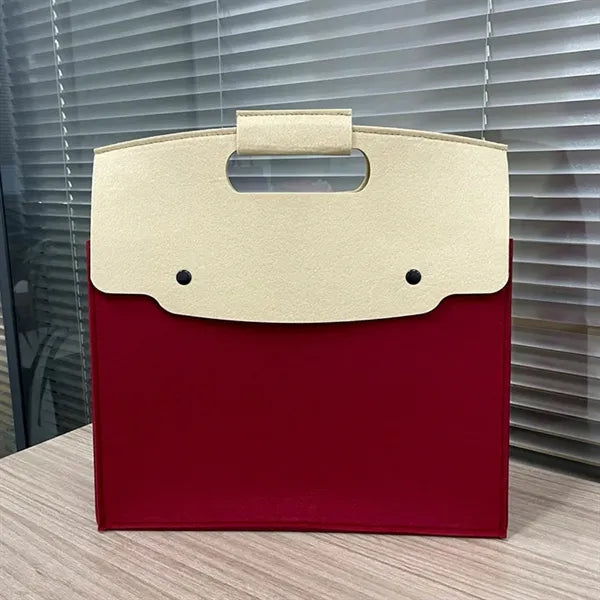 Felt tote bag with handles for wedding favors