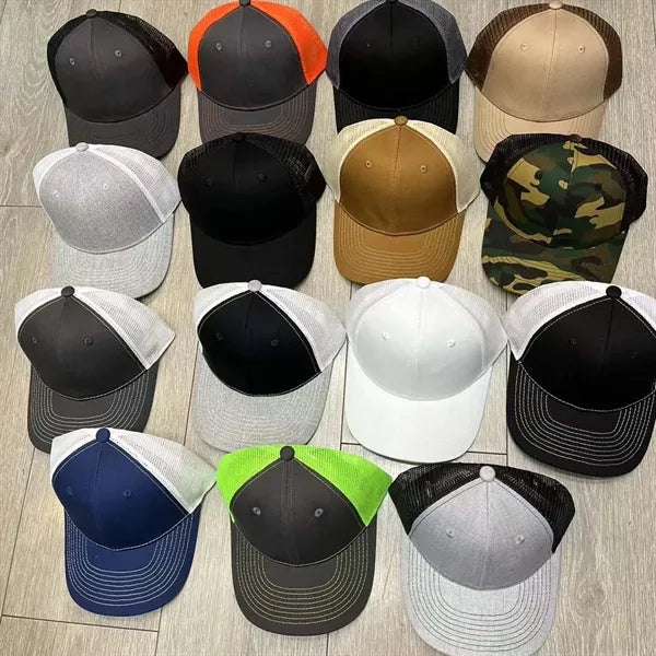 Unisex trucker hat baseball cap mesh snap back for men women