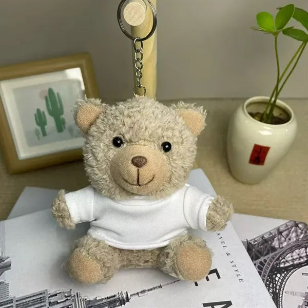 5-inches Miniature Teddy Bear Shaped Plush Keychain