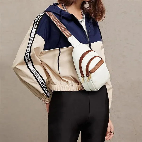 Womens crossbody bag with large capacity adjustable strap
