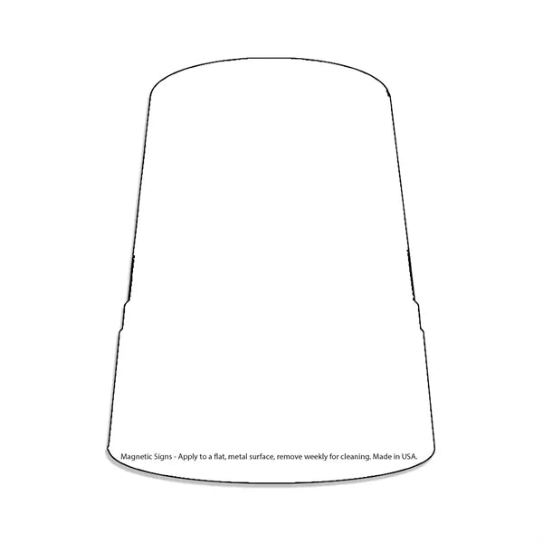 1-10 Sq. Inch Outdoor Custom 30 Mil Magnet