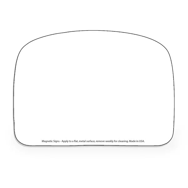 35-47 Sq. Inch Outdoor Custom 30 Mil Magnet