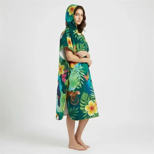 Adult Hooded Towel With Full Color Print