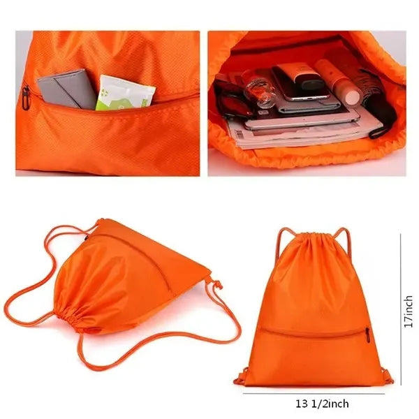 Waterproof Oxford Cloth Drawstring Bag for Outdoor Sports