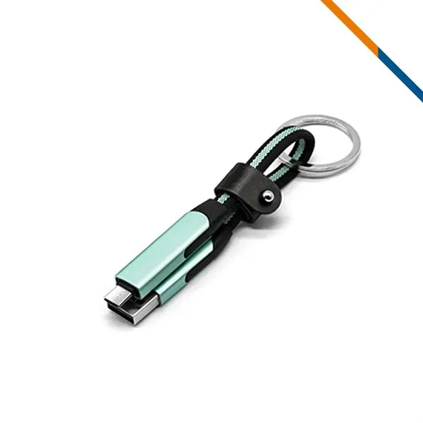 PalmCord 4in1 Keychain Fast Charging Data Transfer Cable