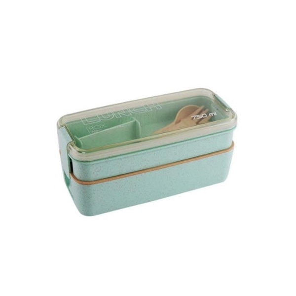 750ml 1-Tier Wheat Straw Fiber Lunchbox