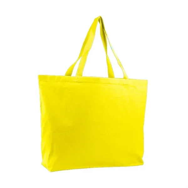 Canvas Jumbo Tote Bag w/5" Gusset (20"x15"x5")