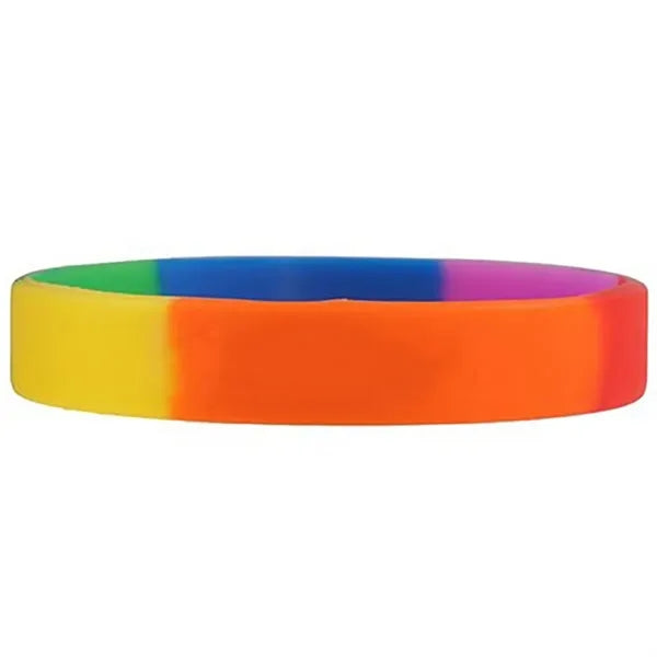 Printed Multiple Color Silicone Bracelet