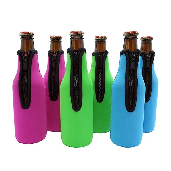 Zippered Bottle Cooler Holder