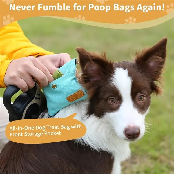 Auto Seal Dog Treat Training Pouch With Clip