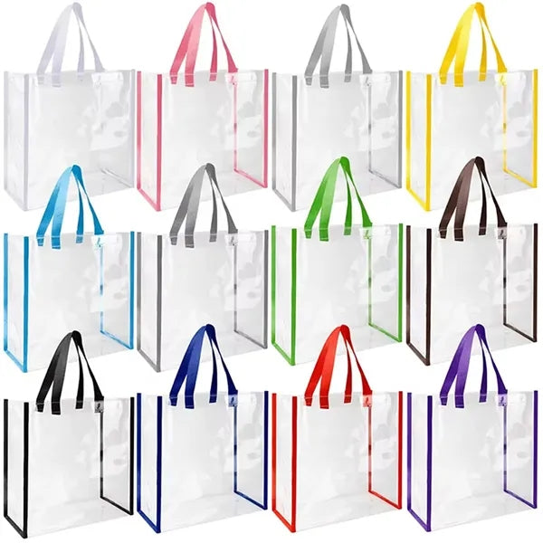 Plastic Clear Shopping Shoulder Bag Stadium Approved