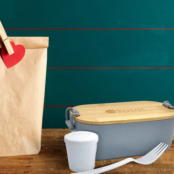 Engraved Bamboo Lunch Box