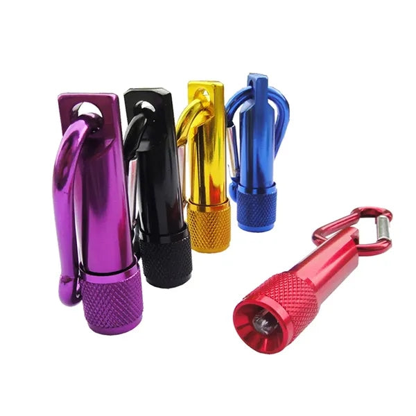 Mini Strong LED Flashlight With Carabiner
