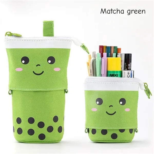 Standing Pencil Case Cute Telescopic Pen Holder Kawaii
