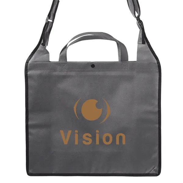 Large Zippered Two Tone Tote