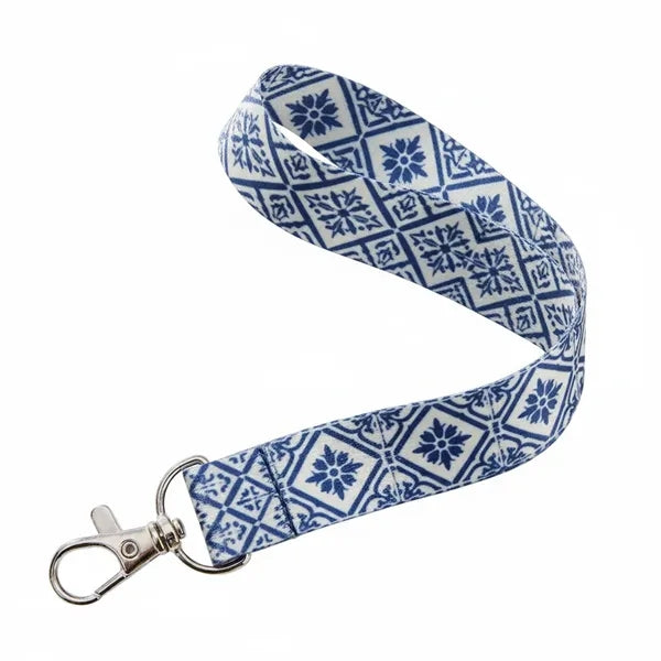 3/4" Custom Sublimated Wrist Keychain Lanyard