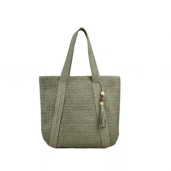 Beach Tote Straw Bag for Summer Vacation