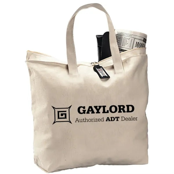 Canvas Zipper Tote